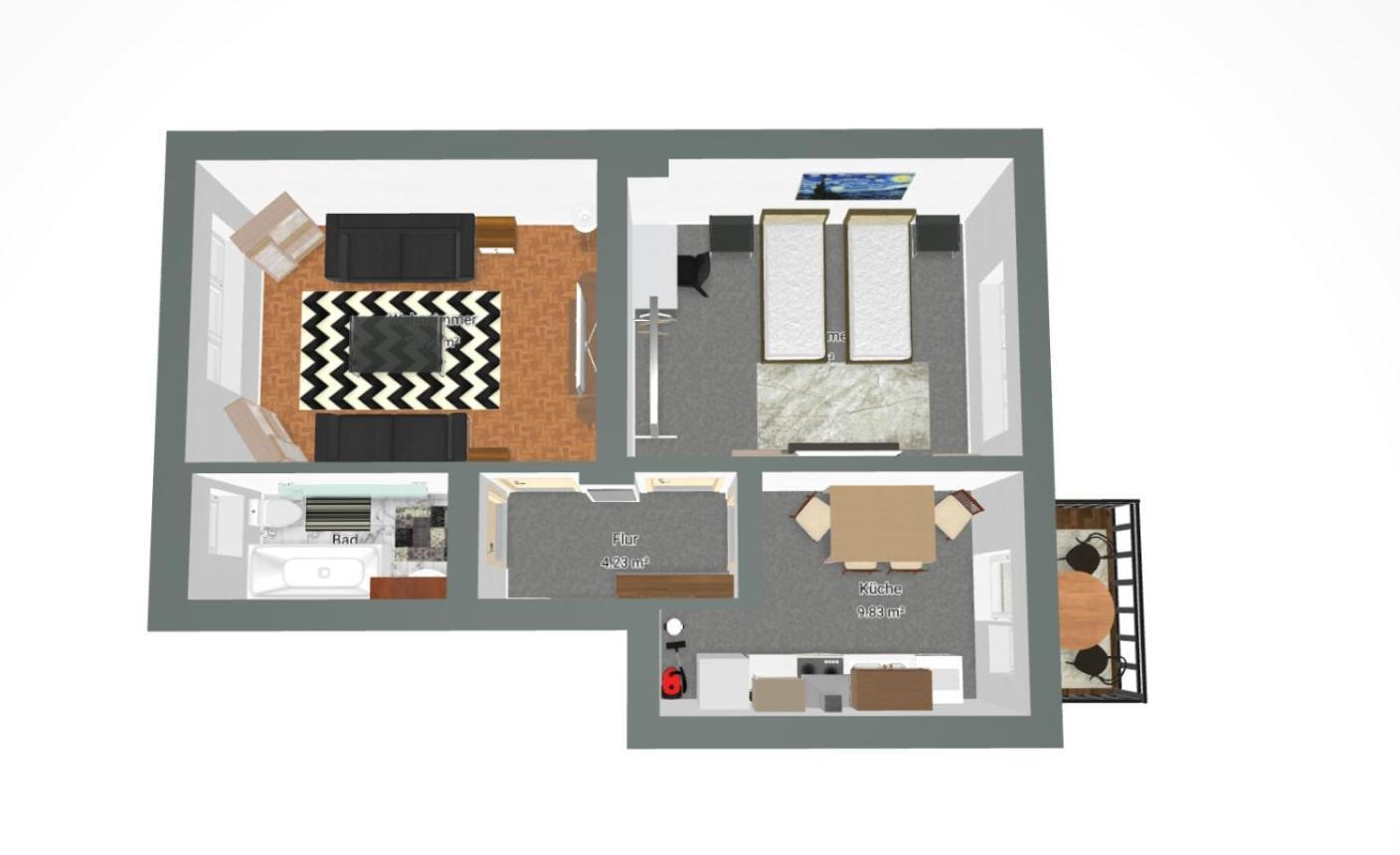 Gockel Homes 1 - Zentral Mit Balkon & Netflix Έσσεν Εξωτερικό φωτογραφία